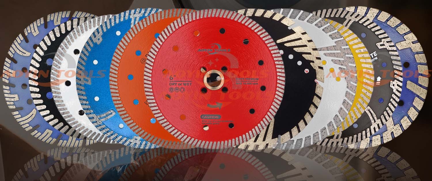Diamond Narrow Continuous Turbo Rim Blade For Granite Marble