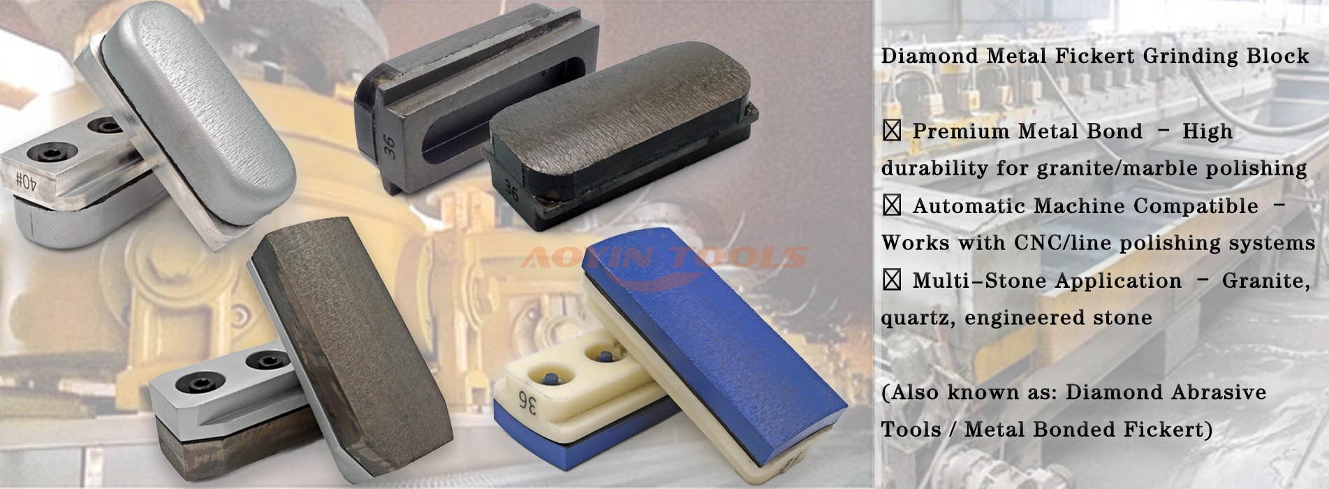Diamond Metal Fickert Grinding Block