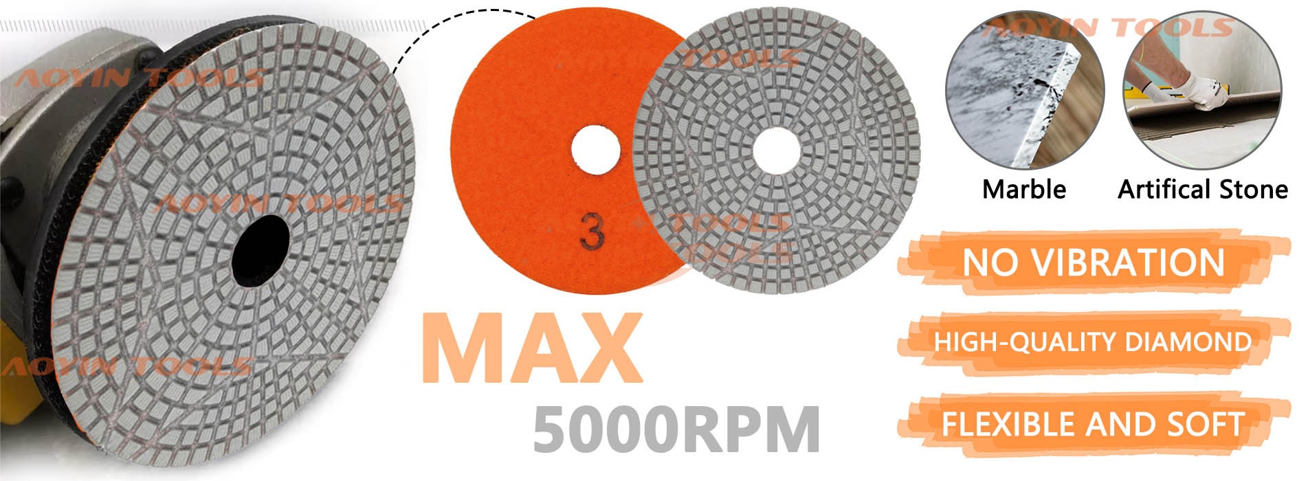 Wet Diamond Polishing Pads for Stone