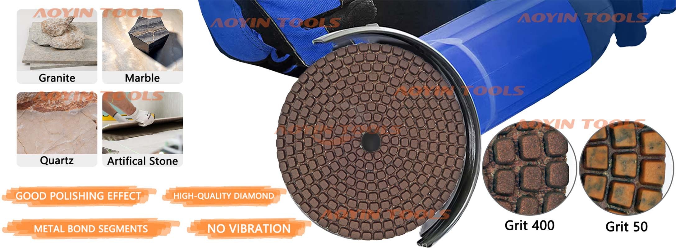 Copper Bond Diamond Polishing Pads