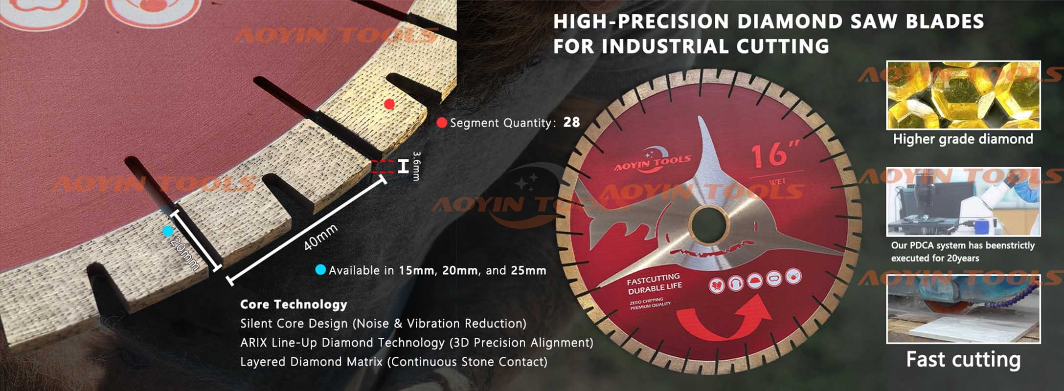 Xiamen Aoyin Diamond Bridge Saw Blade