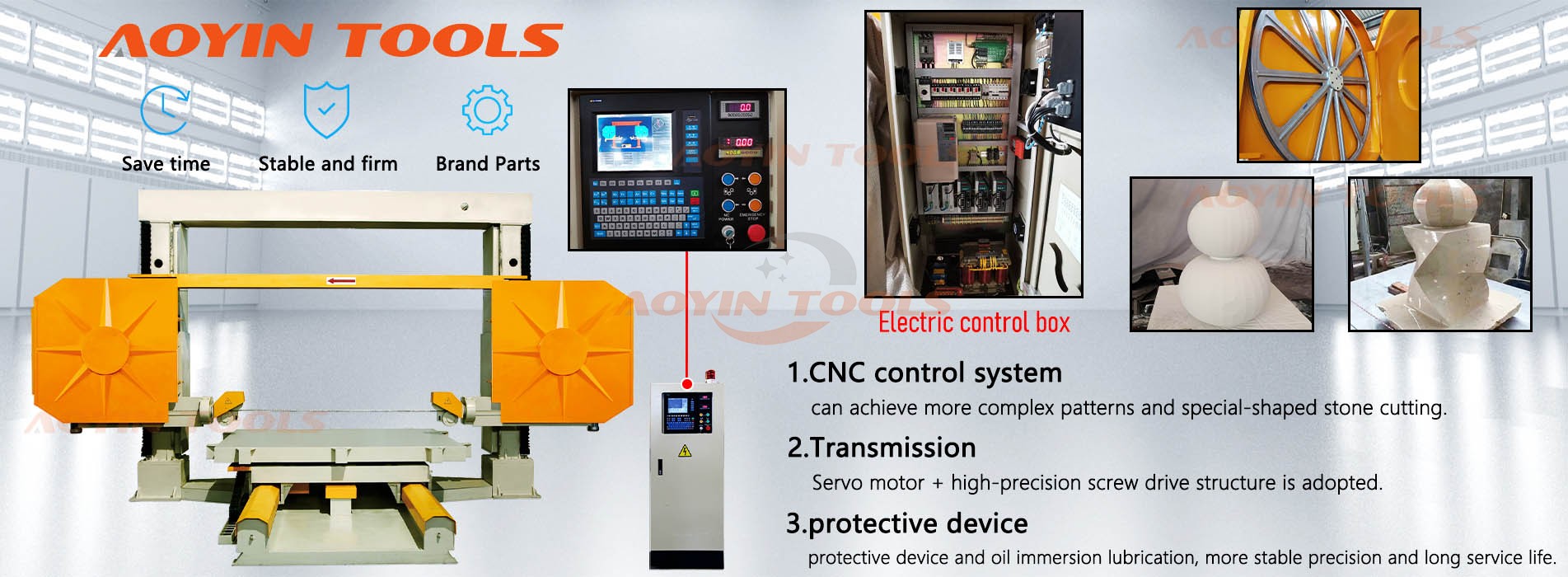 5-Axis CNC wire saw machine