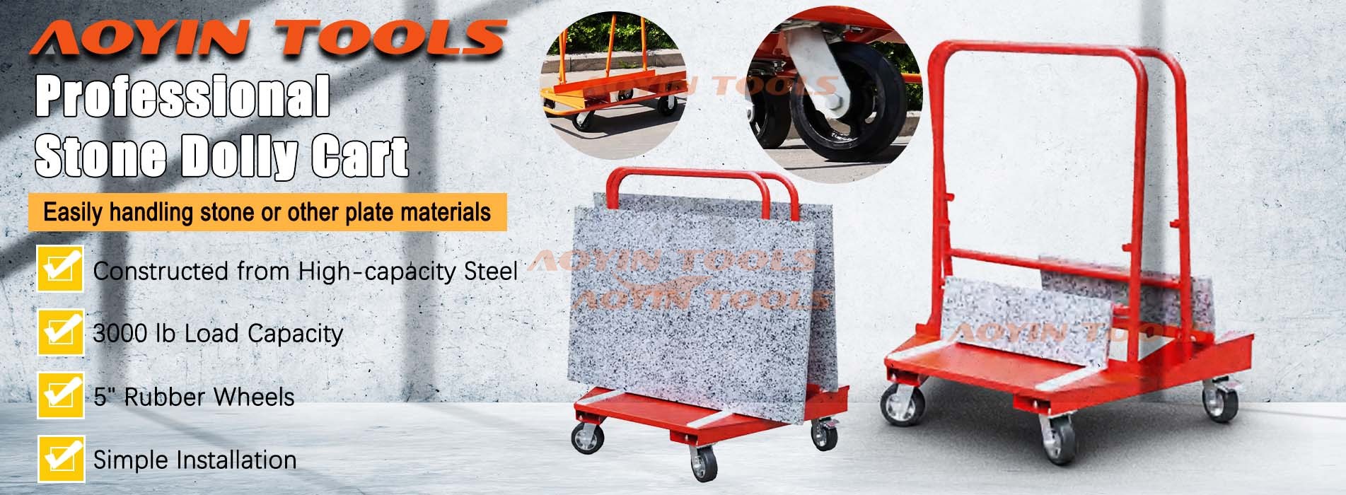 Drywall Stone Dolly Cart