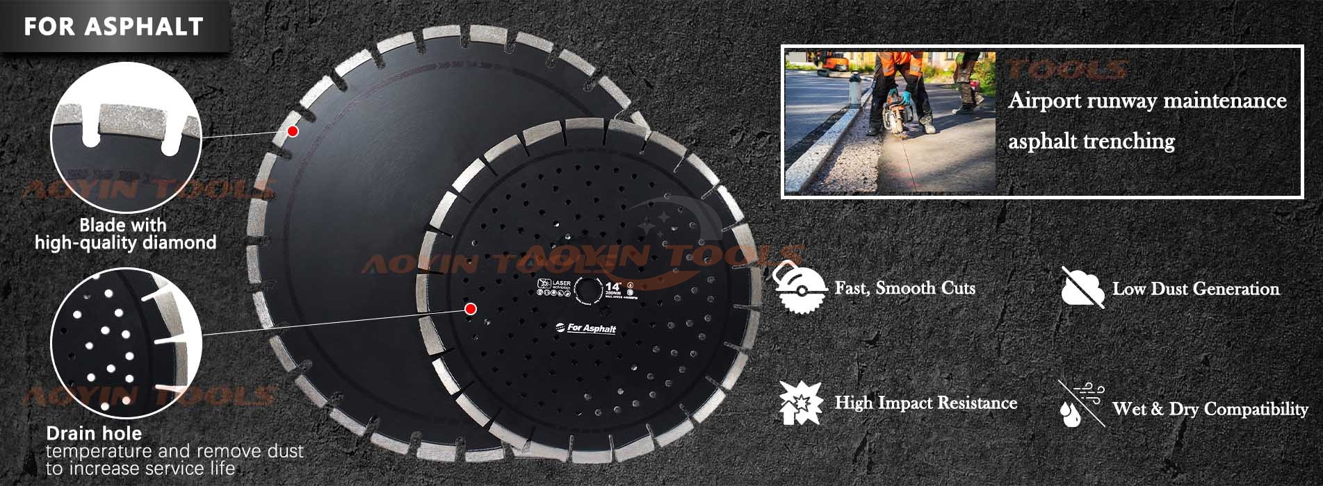 asphalt blade for circular saw