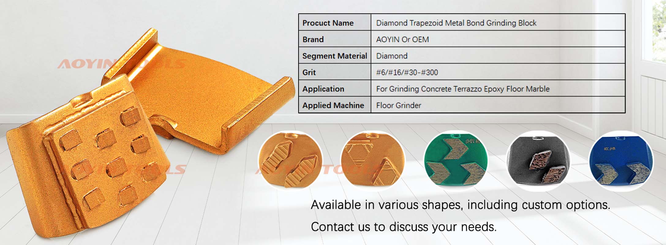 HTC Diamond Grinding Shoes